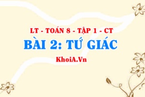 Tức giác, Tứ giác lồi là gì, Tổng 4 góc của tứ giác bằng bao nhiêu độ? Toán 8 bài 2 ct1c3b2